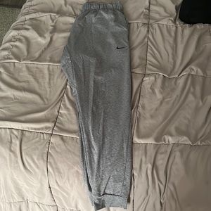Grey nike dri-fit joggers